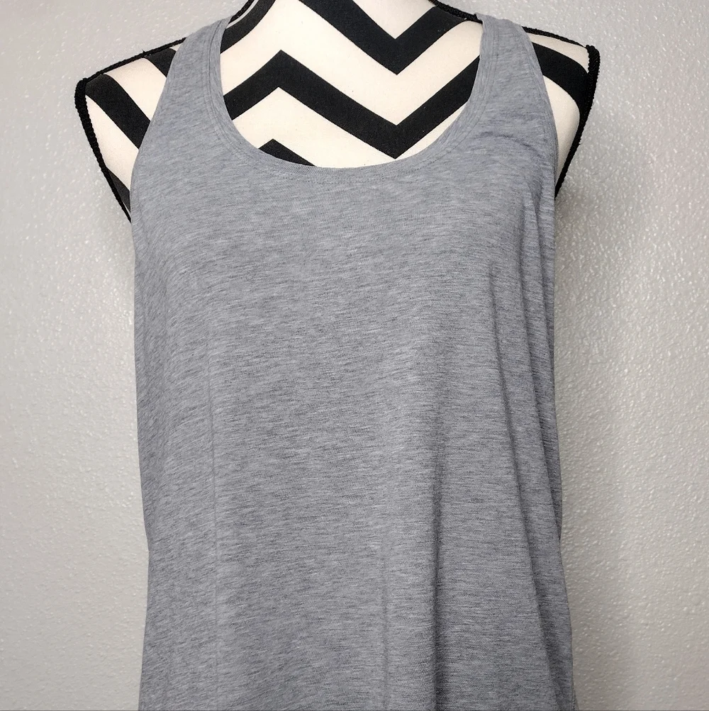 Lululemon Women's Gray Workout Running Athletic Tank Top Sz 16